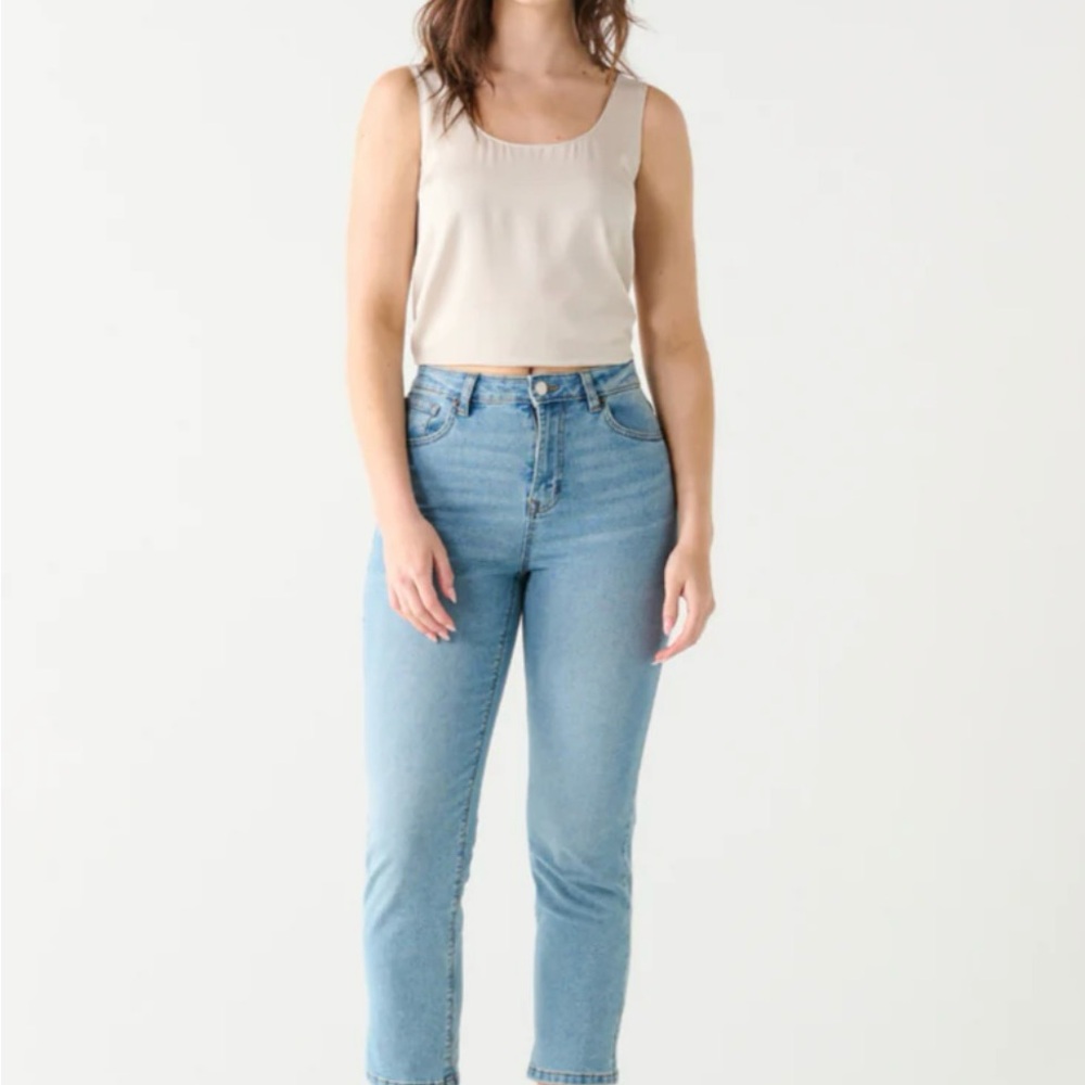 NWT MACYS BLACK TAPE JEANS SIZE 27P & CROP TOP-SO CUTE!! - Picture 4 of 7